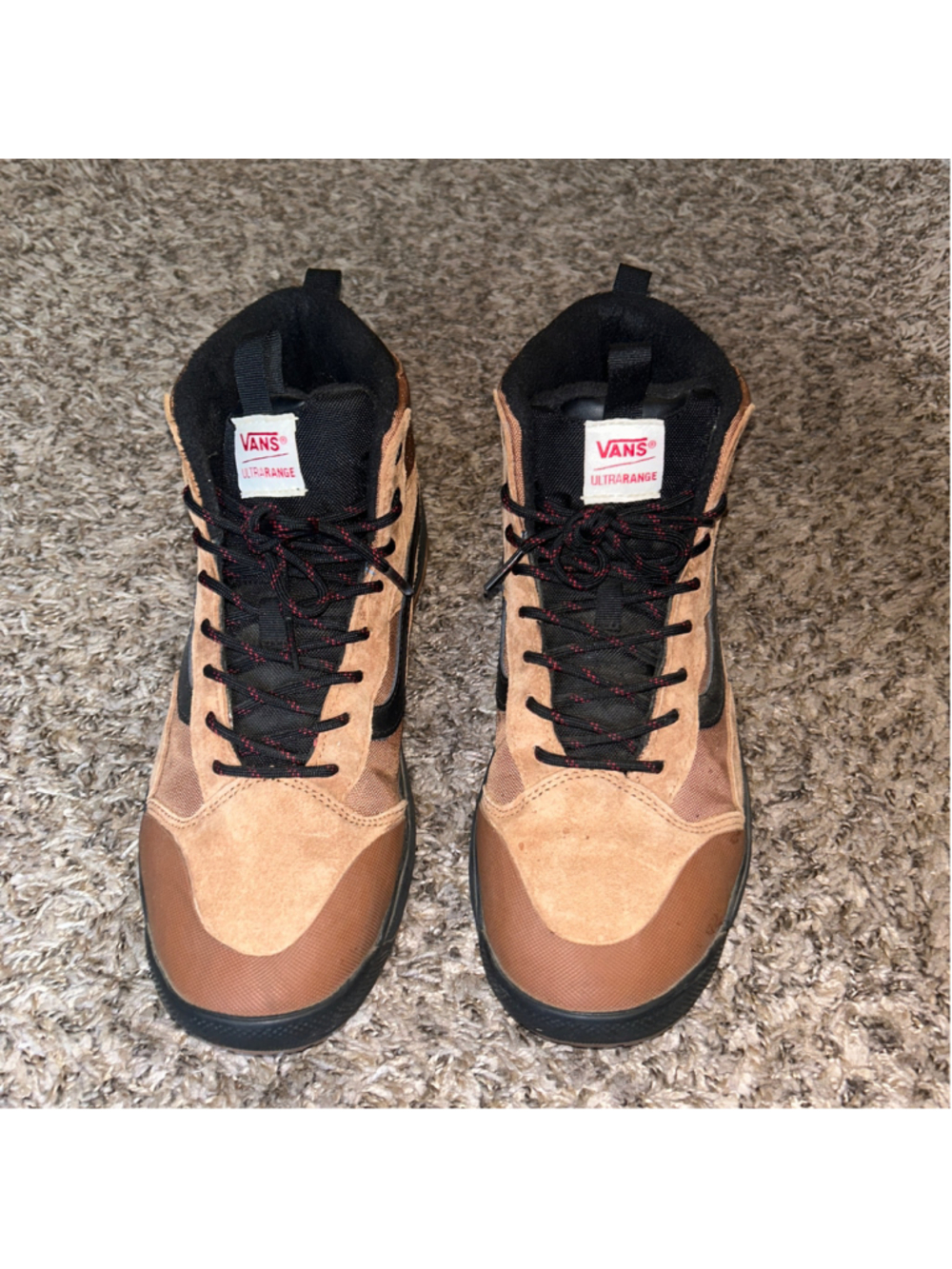 Men's Vans UltraRange MTE Boots Size 10.5 Brown and Black Gorpcore Cush